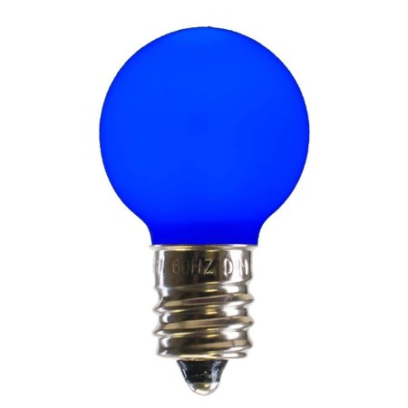 VICKERMAN 0.96 watt G30 Blue Ceramic LED Bulb with E12 Nickel Base 25 per Bag XLEDCG32-25